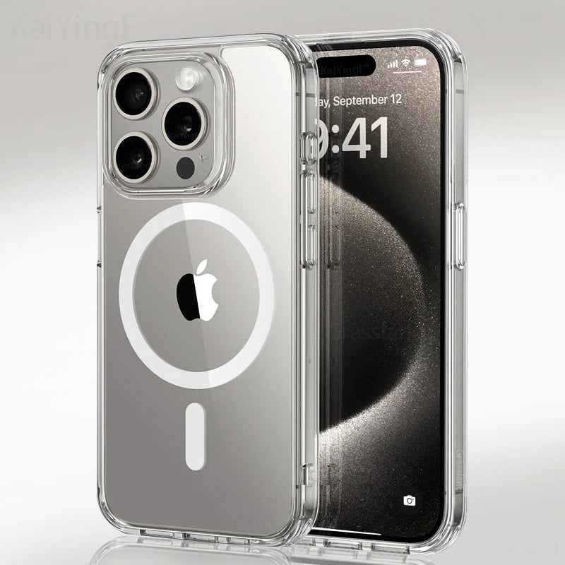 Transparent Case with Magnetic for Wireless Charge