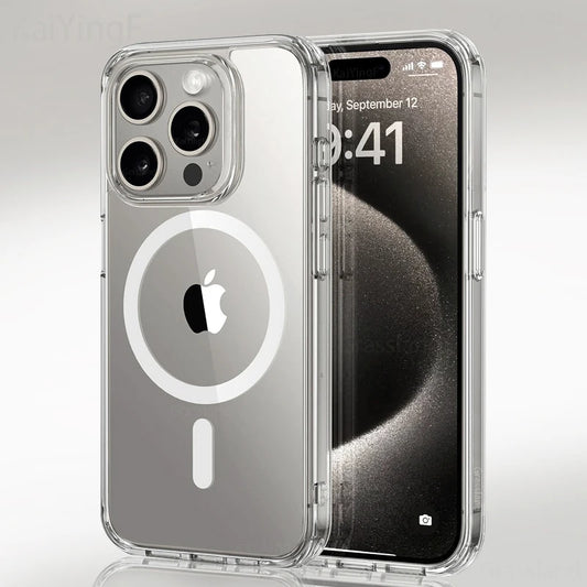 Transparent Case with Magnetic for Wireless Charge
