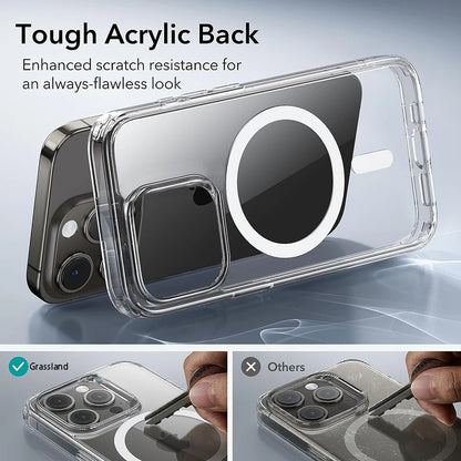 Transparent Case with Magnetic for Wireless Charge