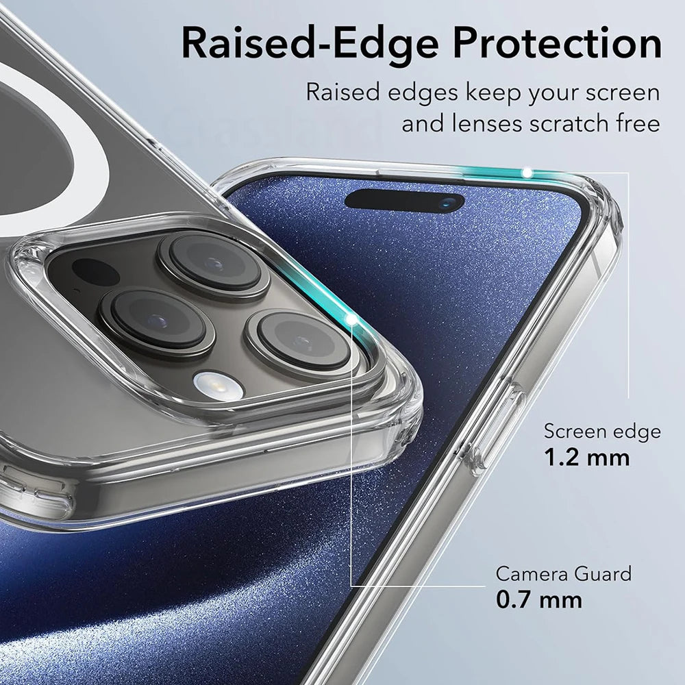 Transparent Case with Magnetic for Wireless Charge